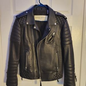 BODA SKINS KAY MICHEALS LEATHER JACKET (SLIM FIT) MEDIUM